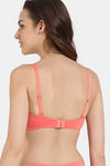 Zivame Padded Wired 3/4Th Coverage T-Shirt Bra - Georgia Peach — thumbnail 2